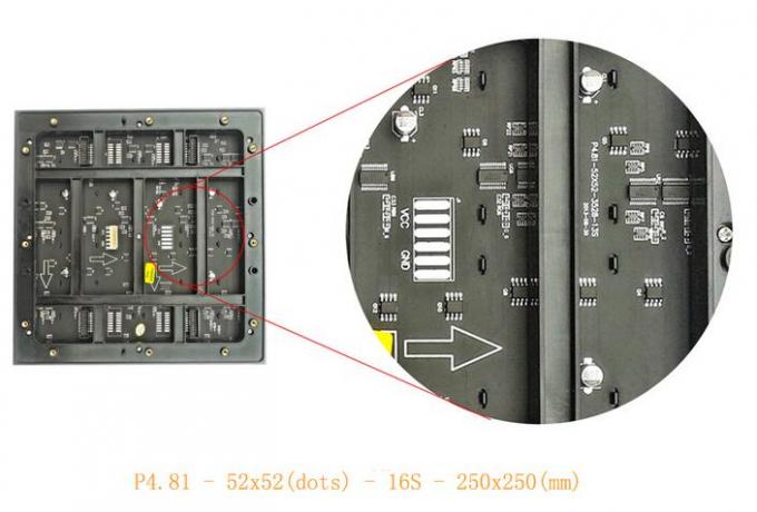 Pixel Pitch 4.81mm Rental LED Display 1/8 Scanning P5.95 P6.25