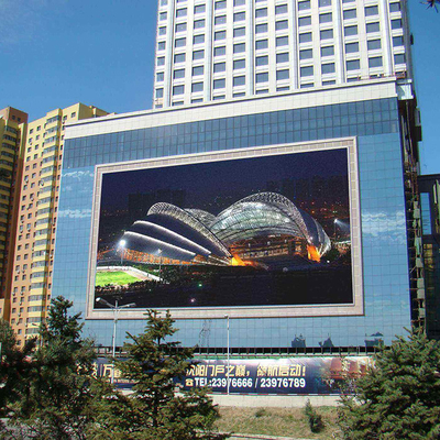 Outdoor Full Color P10 LED Display Floor Mounted Bus Station Billboard