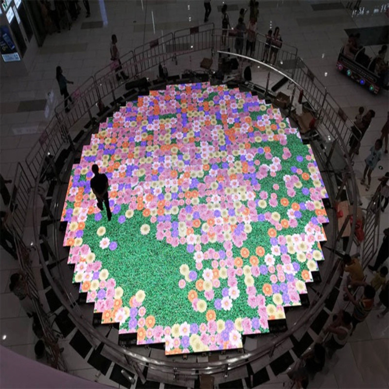 Quality 20m Interactive Sensor Floor Tile Screen High Pressure P3.91 Indoor Led Display factory