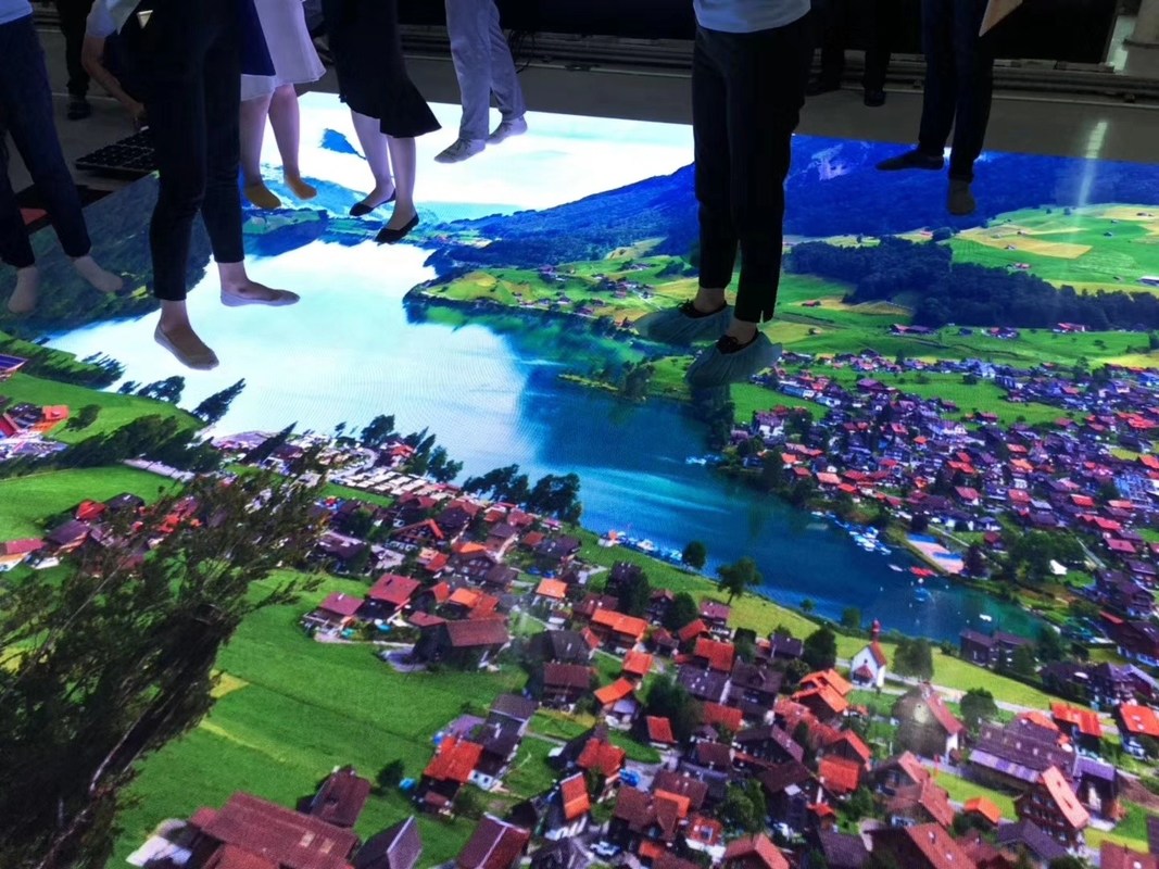 Quality High Definition Floor Tile Screen P4.81 Indoor Led Display Comes With Interactive Sensor factory