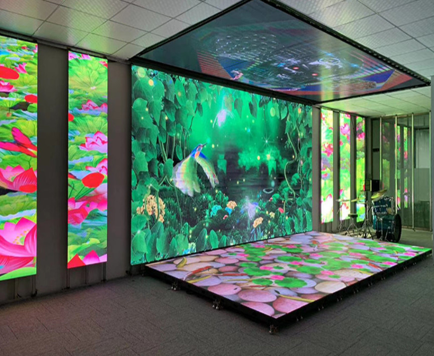 Quality 1R 1G 1B Floor Tile Screen Parameter Table P6.25 Indoor LED Display With Interactive Sensor factory