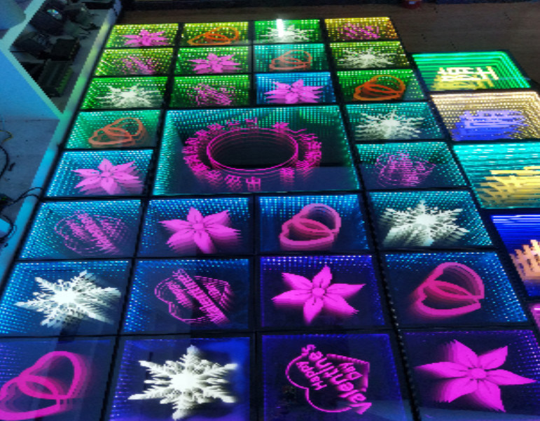 Quality 1R 1G 1B Floor Tile Screen Parameter Table P6.25 Indoor LED Display With Interactive Sensor factory