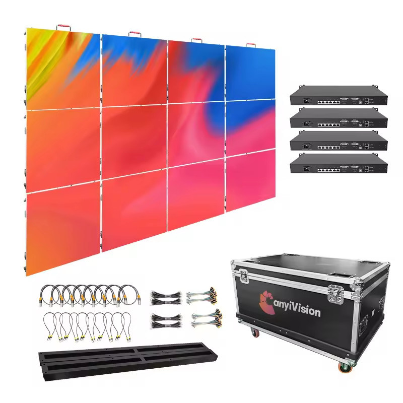 Quality P3.91 indoor led display 500*500mm digital poster led video wall advertising display screen indoor led rental screen factory