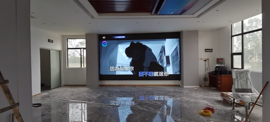 Quality 3840HZ Wall Mounted LED Display P1.875 Indoor Full Color Enterprise Conference Video Center factory
