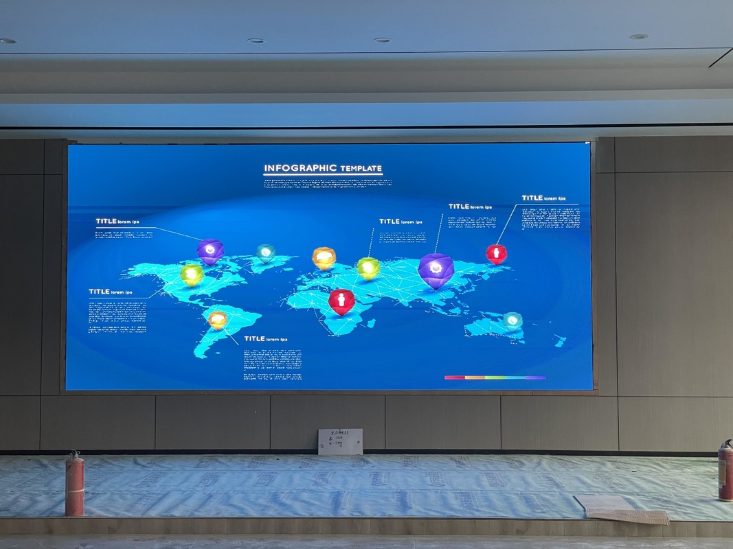 P1.875 Indoor HD LED Video Wall Live Broadcast Multimedia Advertising