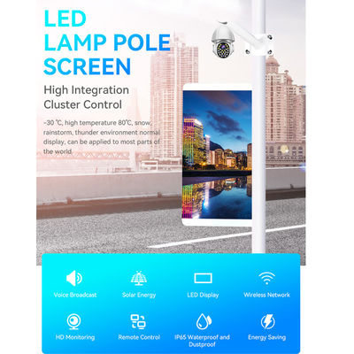 Quality Outdoor P2.5 Light Pole Led Display Supermarket Street Advertising Led Screen factory