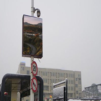 Quality Supermarket Light Pole Led Display Full Color Video Adertising Hd High Brightness factory