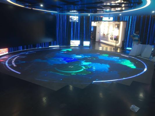 Quality High Definition Floor Tile Screen P4.81 Indoor Led Display Comes With Interactive Sensor factory