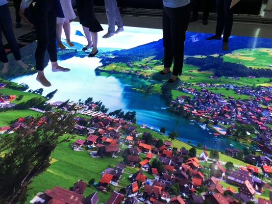 Quality High Definition Floor Tile Screen P4.81 Indoor Led Display Comes With Interactive Sensor factory