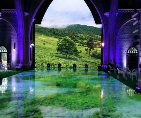 Quality 1R 1G 1B Floor Tile Screen Parameter Table P6.25 Indoor LED Display With Interactive Sensor factory