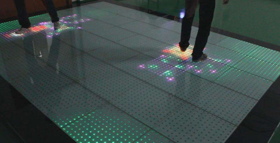 Quality Outdoor Radar Interactive Sensor Floor Tile Screen Waterproof Treatment P3.9 LED Display factory