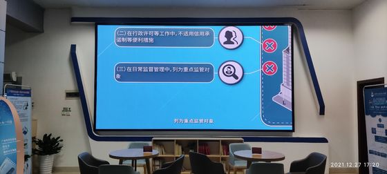 Quality 1R1G1B Indoor LED Video Wall Small Spacing P1.875 LED Display Bank Exchange Rate Announcement factory