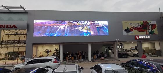 quality P8 Outdoor LED Screen Rainproof Full Color Curtain electronic wall display factory