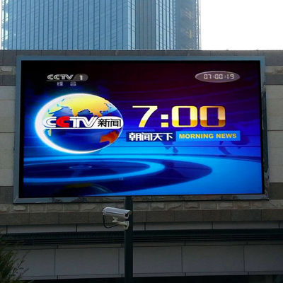 Quality P8 Outdoor Full Color LED Display Commercial Building 3840HZ factory